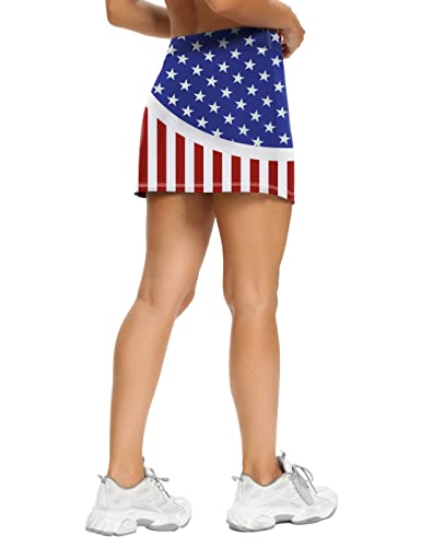 Image of LouKeith Tennis Skirts for Women Golf Athletic Activewear Skorts Mini Summer Workout Running Shorts with Pockets