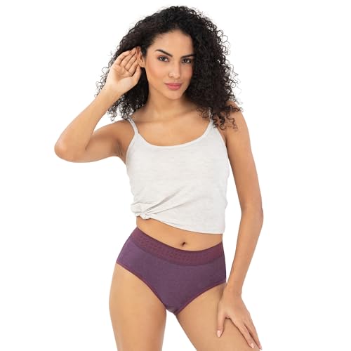 Culotte en coton femme TRYLO lot de 3 slips extensibles taille moyenne Riza Saloni