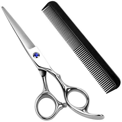 Hair Scissors Cutting Teeth Shears with Hair Comb - AUMELO Professional Barber Hairdressing