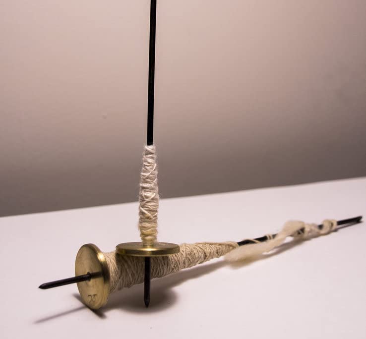 Aks Creations Takli Drop Spindle Top Khadi Cotton Yarn Spinning Metal Tool Gift for Beginners