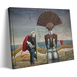 HAJIDEMA Max Ernst Kunstposter Frau, alter Mann und Blume, 