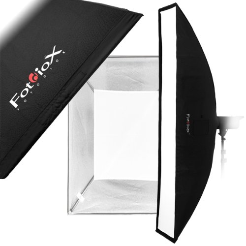 Fotodiox Pro Strip Box softbox 12"x80" with Speedring and Eggcrate (2x2x1.5 Grid), for Balcar, White Lightning, Lighting, X800, X1600, X3200 Strobe