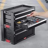 Keter 240762 5 Drawer Modular Garage & Tool Organizer, Black - 8