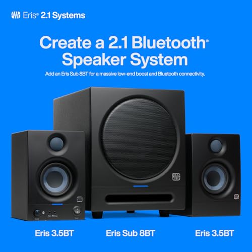 Image of PreSonus Eris 3.5-inch Media Reference Monitors with Bluetooth connectivity (White)