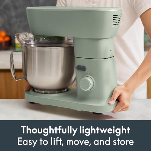 bella STIR 5.3Qt Tilt-Head Stand Mixer, 12-Speed Countertop Mixer, Aloe - Image 2