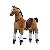 MEDALLION – My Pony Ride On Real Walking Horse for Children 5 to 12 Years Old or Up to 110 Pounds (Color Medium Brown…