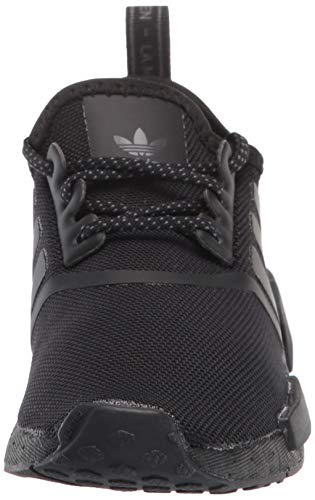 adidas Originals Baby NMD_R1's Sneaker, Black/Black/Grey, 4 US Unisex Infant2