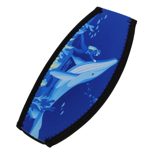 Protector antienredos para correa de gafas de bucear de tejido azul 5