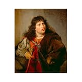 HardPress Portrait of a Young Man with Long Hair by Aert de Gelder - Baroque Oil Painting 11 x 14 inches