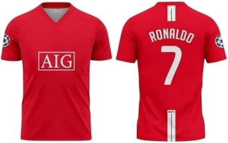 Ronaldo Jersey for Boys and Mens 2025/26 (CR7 Fans Jersey Special Version)(10-11Years,Multicolor-21)
