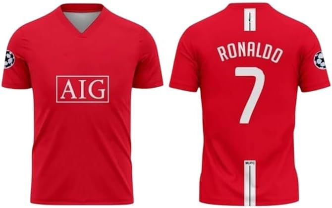 Ronaldo Jersey for Boys and Mens 2025/26 (CR7 Fans Jersey Special Version)(10-11Years,Multicolor-21)