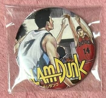 Amazon | スラムダンク 原作絵柄 名場面 缶バッジ 流川楓 三井寿