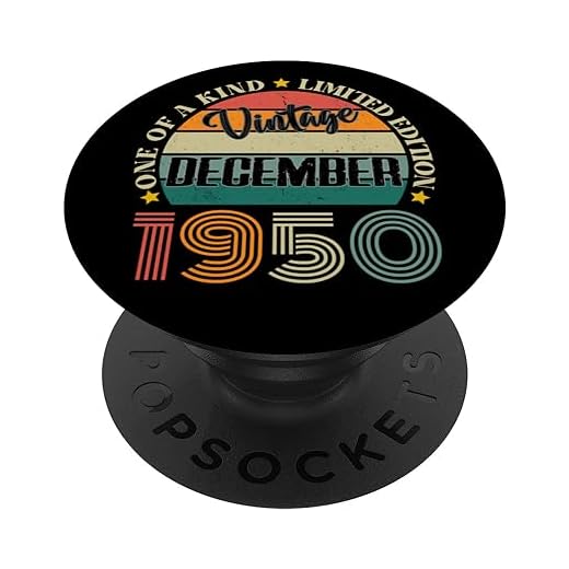 74 Años Vintage Diciembre 1950 74 Cumpleaños Retro PopSockets PopGrip Intercambiable