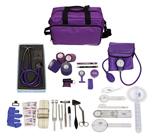 Physical Therapy Home Health Aide Kit with Home Health Call Bag - for Nurses, Home Health Aides, Physical Therapy, Patient Care (Purple) Physical Therapy Home Health Aide Kit with Home Health Call Bag - for Nurses, Home Health Aides, Physical Therapy, Patient Care (Purple)