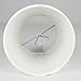 MERIVILLE Set of 6 Off White Linen Clip On Chandelier Lamp Shades, 4-inch by 5-inch by 5-inch