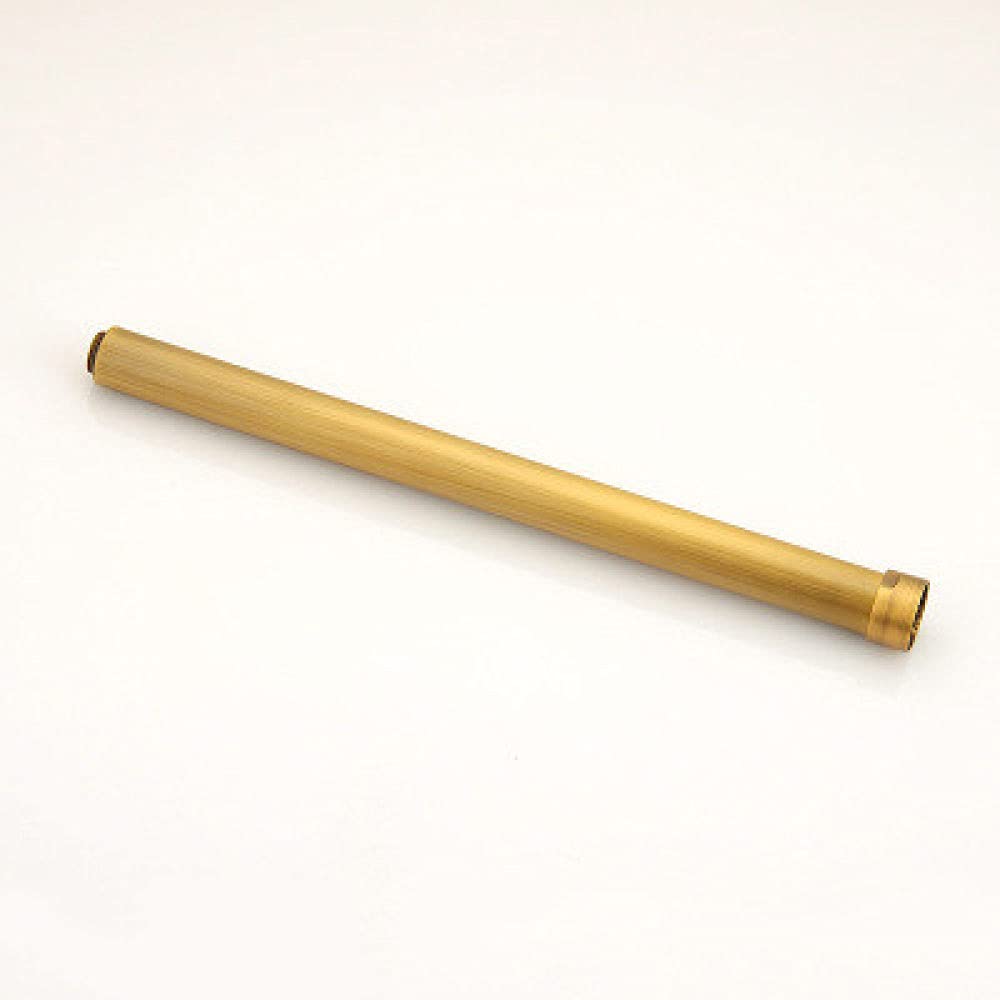 VVW&LIU Duschhalterungen 30 cm Messing Chrom/Vintage/Gold Runde Badezimmer Dusche Wasserhahn Rohr Verlängerungsrohr Stangenhalter Arm,antike Bronze