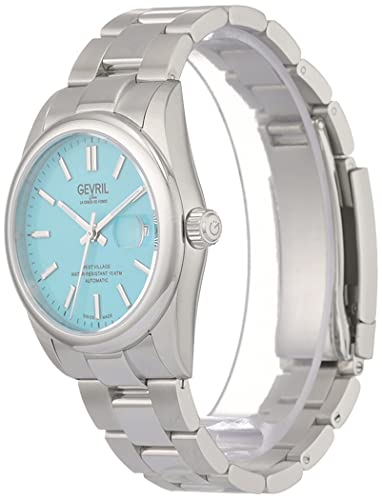 Gevril 48911 Men's West Village Automatic Watch, 316L Stainless Steel Bracelet with Deployment Buckle4