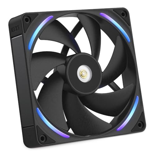 Image of NZXT F140X Performance Fan - 140mm PWM RGB PC Case Fan - Max Airflow & Static Pressure - Low Noise - LCP Frame & Blades - Magnetic Fluid Dynamic Bearing - 30mm Thick - Black