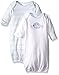 Spasilk Baby 2 Pack 100 Percent Cotton Gown, Blue Dino, 0-3 Months
