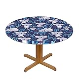 Matériau : nos jolies nappes rondes S à motif koala sont fabriquées en tissu polyester avec une impression sur toute la largeur d'un seul côté. Ils sont élastiques et protègent votre table de salle à manger des rayures et des taches.