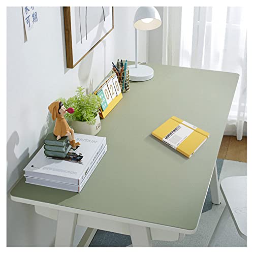 PPGE Home Alfombrilla de Escritorio Cuero, Grande Alfombrilla Ratón Grande, Escritorio Estera de Protección, Tapete Escritorio para Escribir, Alfombrilla Cubre M(Size:80×160cm,Color:Light Green) Cover