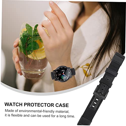 BESPORTBLE 2pcs Genuine Leather Nylon Wrist Watch Band for Replaceable Watchband Fit Wrist Watch4