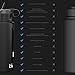 BLU All-in-ONE | Vacuum Insulated Stainless Steel Water Bottle Flask with a Filter (26oz) | Made in The USA | Removes 99.99% contaminants (Regular - Black)