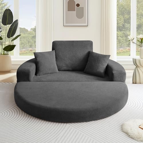 72" Convertible Folding Sofa Bed, Foldable Couch Bed with High Density Foam Cushions and Wide Armrest, Floor Couch Sleeper for Living Room, Apartment, Dorm, Small Spaces, Grey