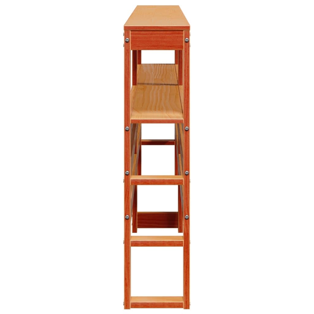 Gecheer Cabecero de Cama con estantes Madera Maciza Pino marrón 180 cm,Cabeceros Moderno,Cabezales Cama,Muebles Habitacion,Cama Cabeza,Mueble Cabecero