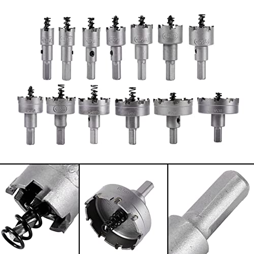Juego de 13 brocas de sierra de carburo de tungsteno 16-53mm miniatura 3