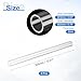 uxcell 3Pcs Clear Rigid Acrylic Pipe, 16mm(0.63