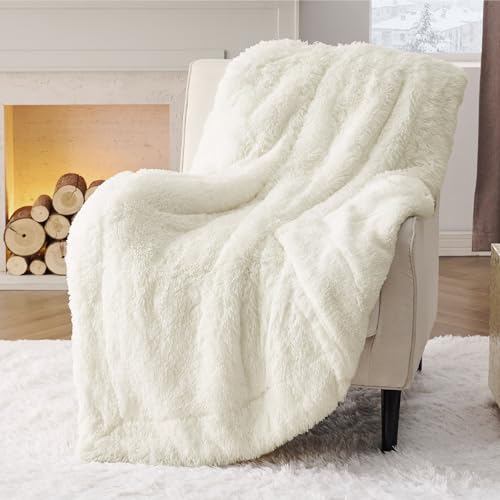 BEDSURE Kuscheldecke - Flauschig Decke, Warm Sherpa Sofadecke, Dicke...