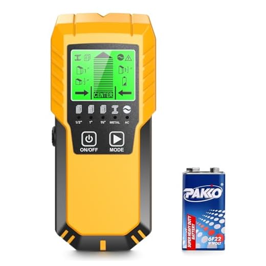 Stud Finder Wall Scanner Detector - 5 in 1 Electronic Wall Wood Metal Stud Locator Edge Center Sensor Beam for Live AC Wire Pipe Metal Lumber Joist Drywall Framing Detection