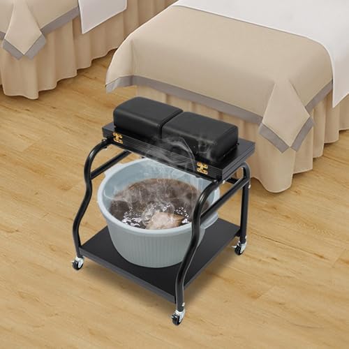 Carrito para Pedicure con Respaldo Ajustable y Ruedas miniatura 3