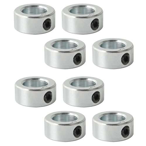 TonGass Screw Style Zinc Plated Carbon Steel 3/4" Bore Shaft Collar Set