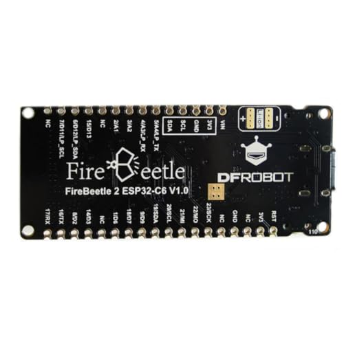 Image of DFRobot FireBeetle 2 ESP32 C6 IoT Development Board | Wi-Fi 6, Bluetooth 5 Enabled | Supports Zigbee 3.0 & Thread 1.3 | Ultra-Low Power Sleep | Type-C, Solar Power Options | Compact Size