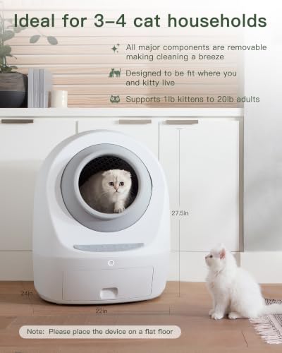 Image of Casa Leo Automatic Self-Cleaning Cat Litter Box