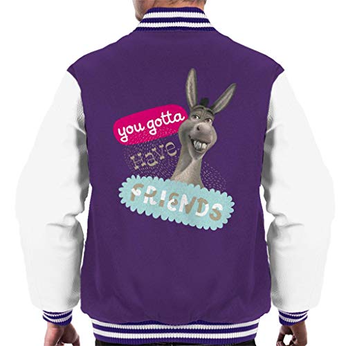 Veste Shrek Donkey pour homme style blouson universitaire américain