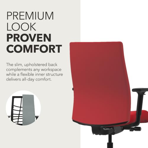 Image of HON Ignition 2.0 Ergonomic Office Chair, Lumbar Support, Desk Chair, Ruby