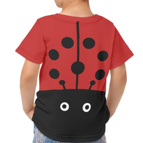 Image of Xhuibop Kids Tshirts Girls Boys 3-16 Years Summer Clothes for Teens Loose Fitting Tops