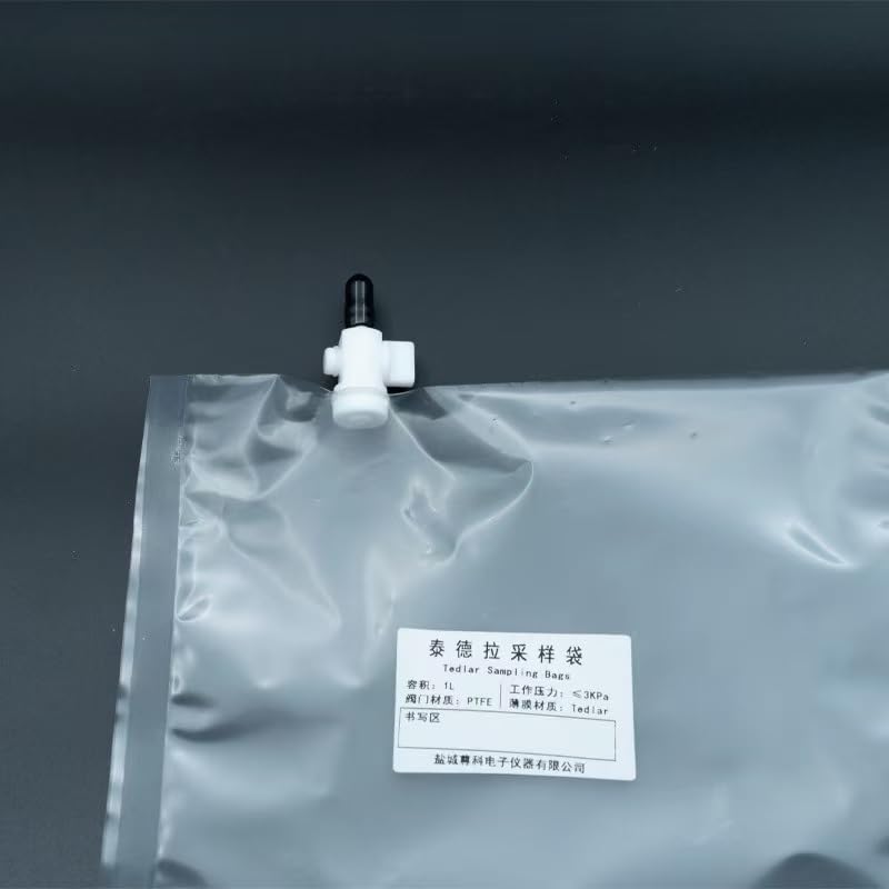1PCS PVF Sampling Bags for Solid VOCs Detection with PTFE Valve - 0.5L to 10L Options Available(4L)