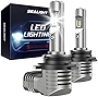 SEALIGHT 9005 LED Bulb 20000 Lumens, 600% Brightness, 6500K Cool White 9005/HB3 LED Bulbs, Plug-and-Play Replacement Bulbs, IP68, Pack of 2