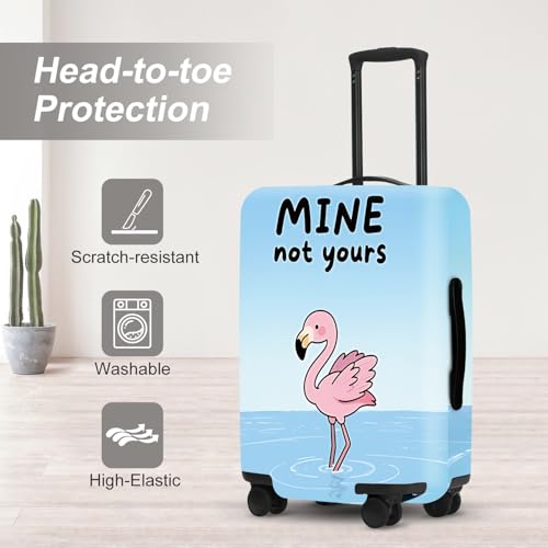 Image of Luggage Cover, Washable Suitcase Cover, Suitcase Protector Anti-scratch Bag cover Fits 18-32 Inch Luggage (Flamingo, XL(32 inch-34 inch Suitcase))