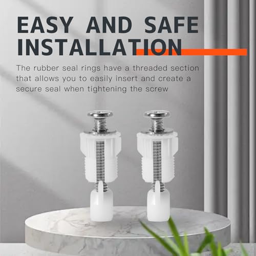 Hugwish 4pcs wc deckel schrauben, klodeckel befestigungsschrauben, wc sitz schrauben befestigung, toilettendeckel schrauben befestigung, klodeckel befestigungsschrauben