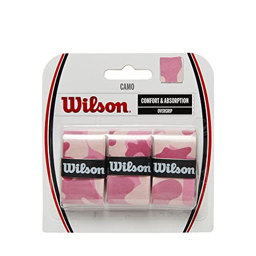 Image of WILSON Camo Overgrip - 3 Pack, Pink /White Camo