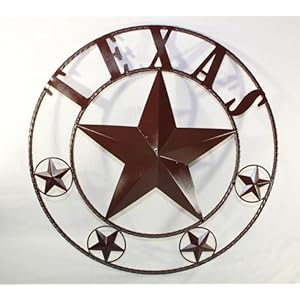 24 texas brown star barn metal lone star wall art coffee brown western home decor ranch farmhouse garden patio living room garage barn texas usa home decor handmade item eh12055  urban country home decor