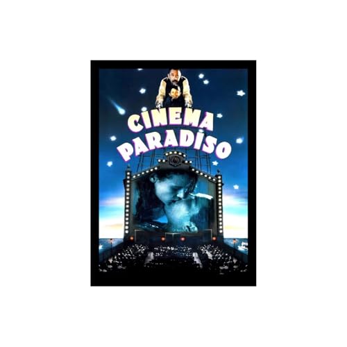 Image of BLINKART Cinema Paradiso (1988) Movie Poster Frame 8x12 Inch | Premium 300 GSM Paper Wall Print | Vintage Film Artwork for Home, Bedroom, Living Room, Office | Framed Photo Decor