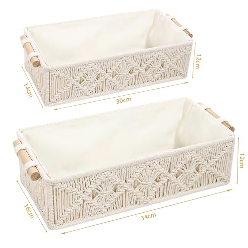 Panier de rangement macramé pour trier le désordre de la maison - 3