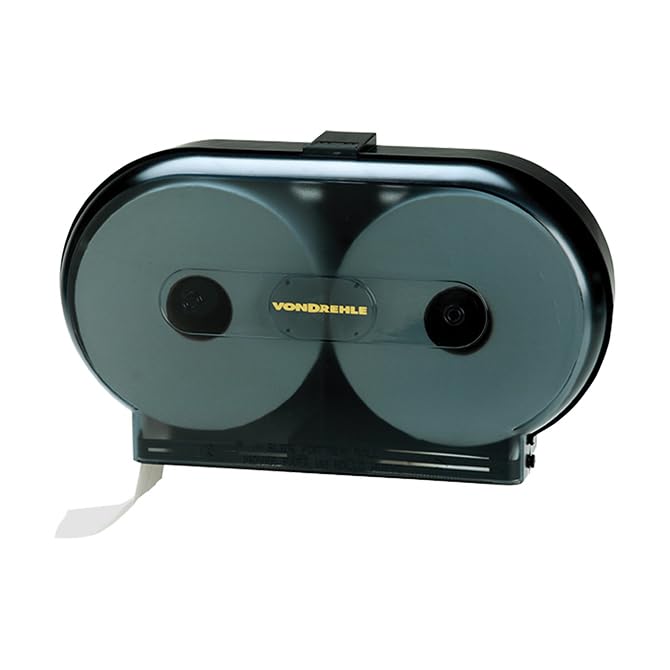 Jumbo Roll Twin Jr. Toilet Paper Dispenser - Commercial Bath Tissue Dispenser Holds 2 Rolls, 20.25
