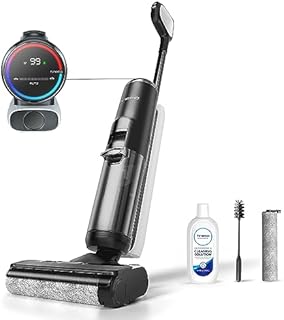 Tineco FLOOR ONE S5 Inteligentny bezprzewodowy odkurzacz na mokro i na sucho i mop do twardych podłóg, cyfrowy wyświetlacz, długi czas pracy, doskonały do lepkiego bałaganu i sierści zwierząt